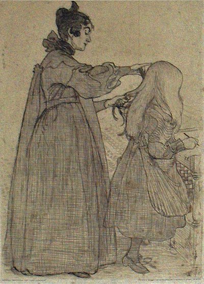 Die Frisur von Carl Larsson
